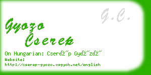gyozo cserep business card